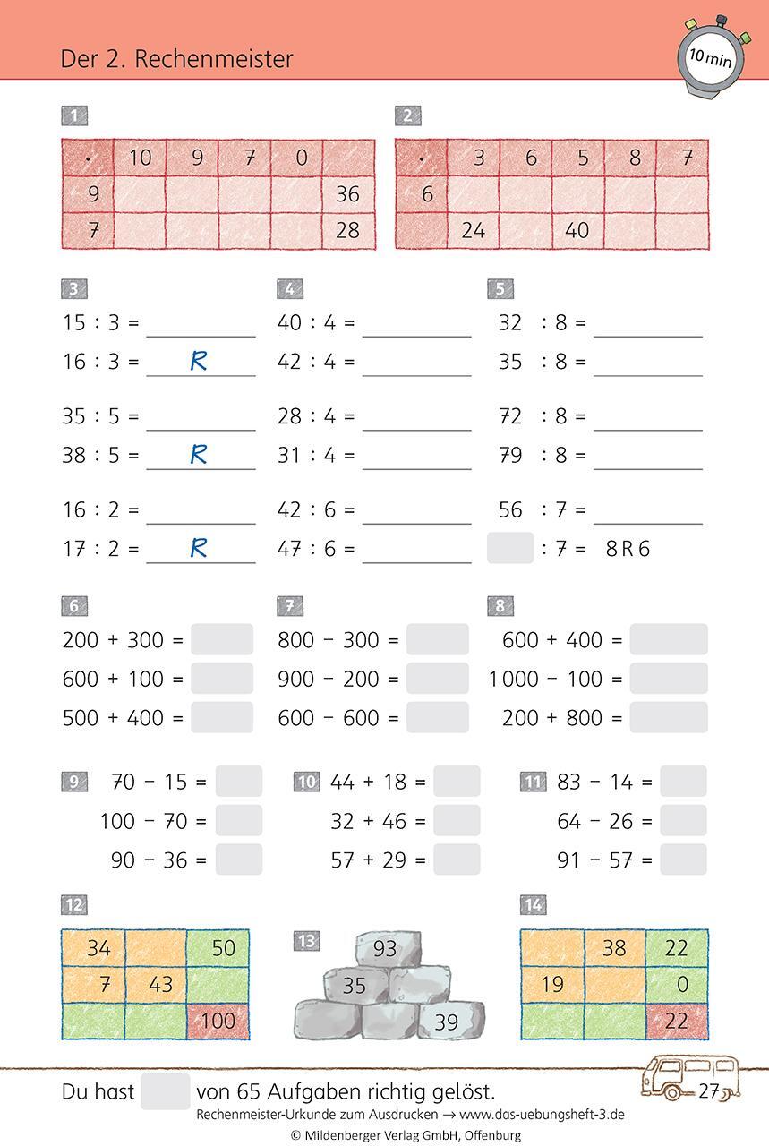 Bild: 9783619354542 | Das Übungsheft 3. Mathe. Neubearbeitung | Karl-Heinz Keller (u. a.)