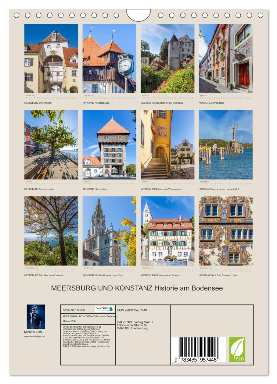 Bild: 9783435957446 | MEERSBURG UND KONSTANZ Historie am Bodensee (Wandkalender 2025 DIN...