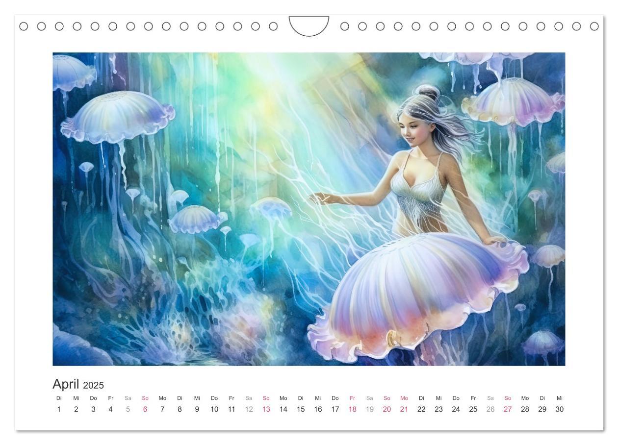 Bild: 9783383857997 | Liebliche Meerjungfrauen (Wandkalender 2025 DIN A4 quer), CALVENDO...