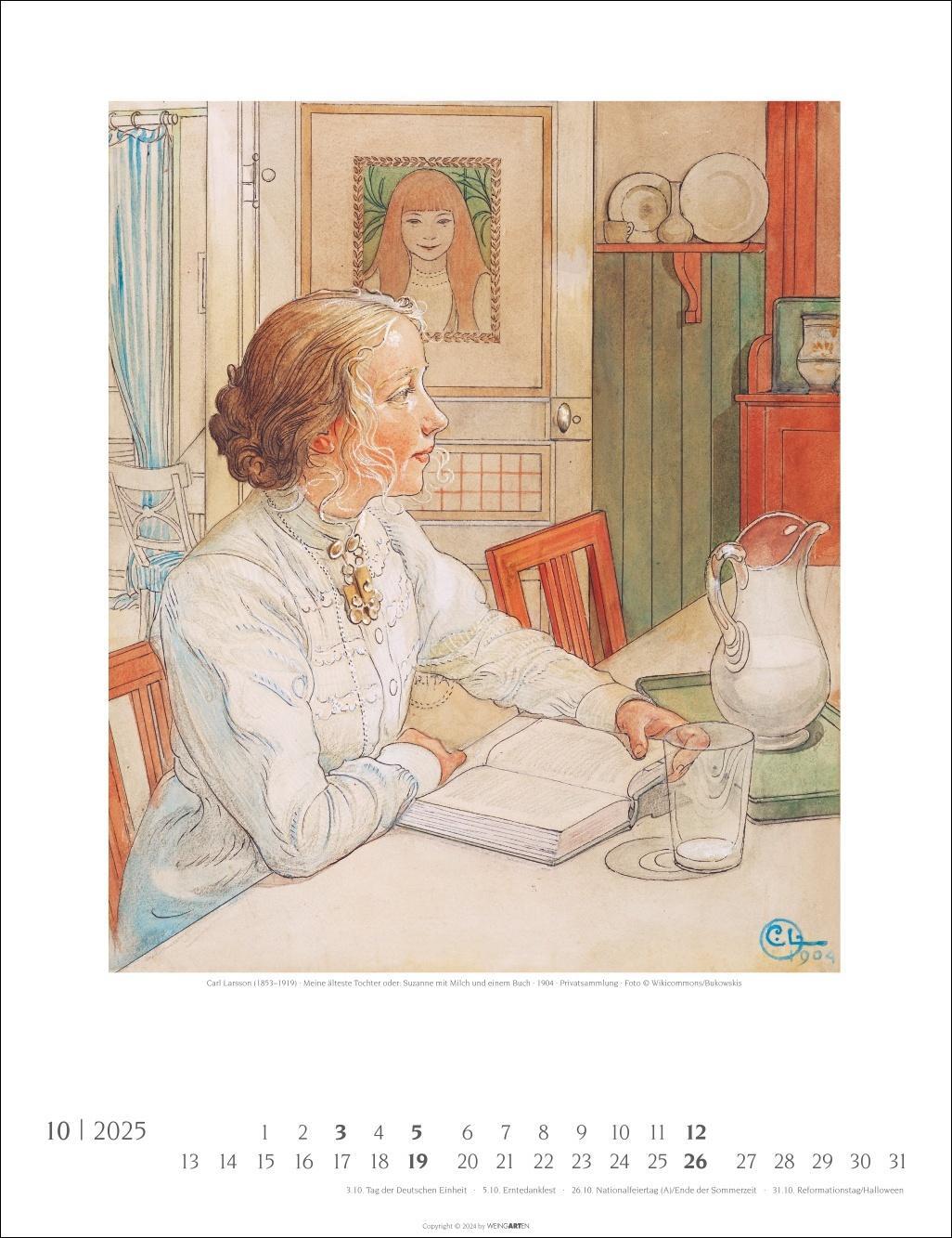 Bild: 9783839901137 | Carl Larsson Kalender 2025 | Kalender | Spiralbindung | 14 S. | 2025