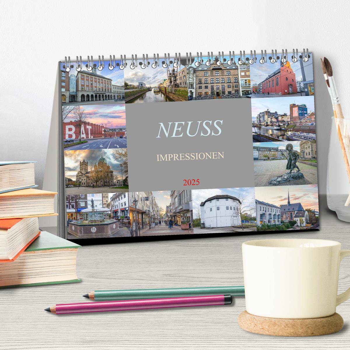 Bild: 9783383830976 | Neuss Impressionen (Tischkalender 2025 DIN A5 quer), CALVENDO...