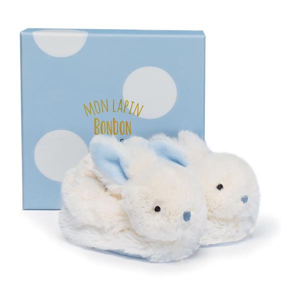 Cover: 3700335213096 | Bonbon Hase Füsslinge mit Rassel, blau 0-6M | Lapin Bonbon | 8901309