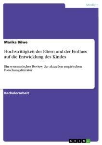 Cover: 9783346542786 | Hochstrittigkeit der Eltern und der Einfluss auf die Entwicklung...