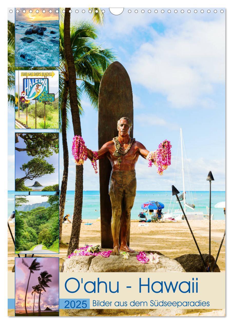 Cover: 9783435953301 | O'ahu - Hawaii, Bilder aus dem Südseeparadies (Wandkalender 2025...