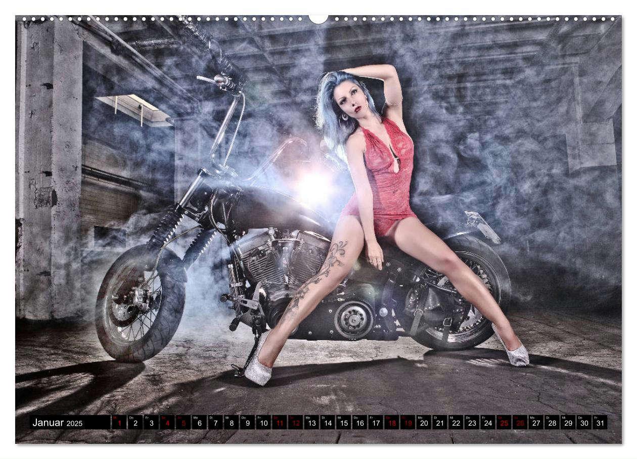 Bild: 9783435202980 | Motorräder &amp; Sexy Girls (hochwertiger Premium Wandkalender 2025 DIN...