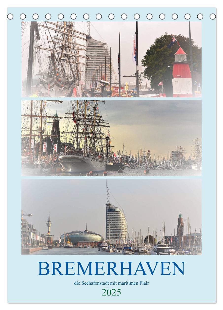 Cover: 9783435997282 | BREMERHAVEN die Seestadt mit maritimen Flair - 2025 (Tischkalender...