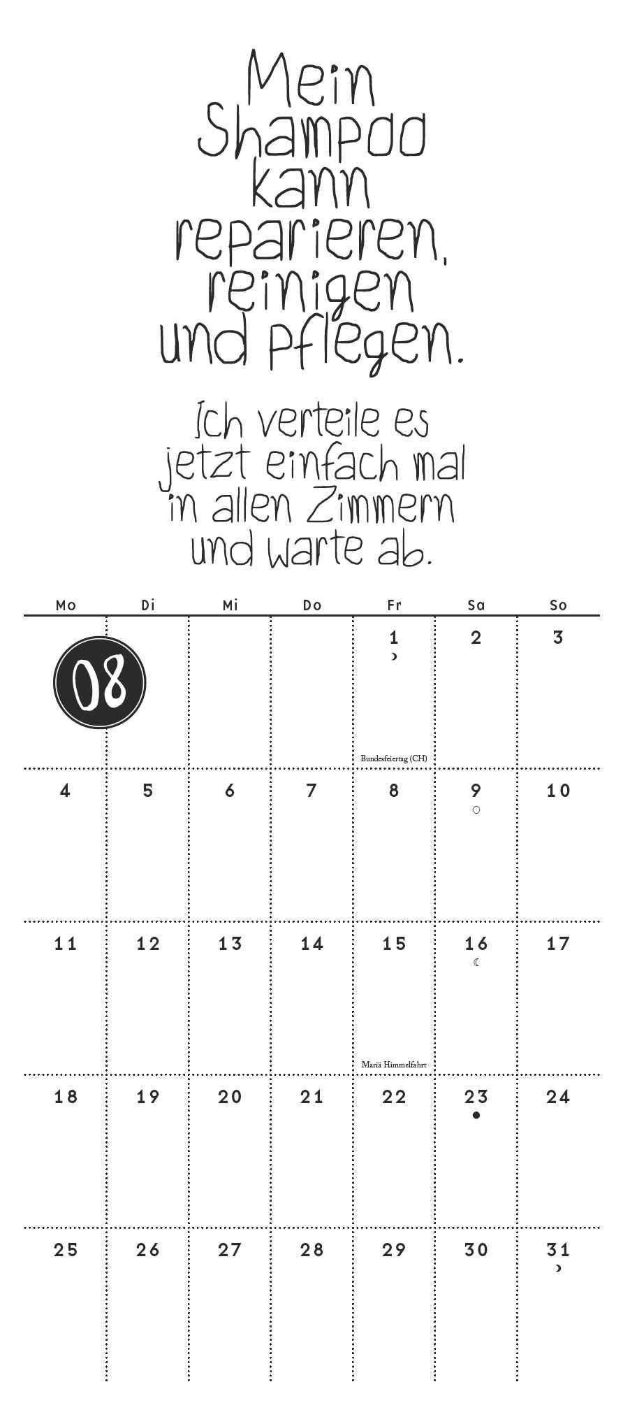 Bild: 4250809653587 | Funi Smart Art Notizkalender 2025 - Planer - Funny Quotes, Sprüche...