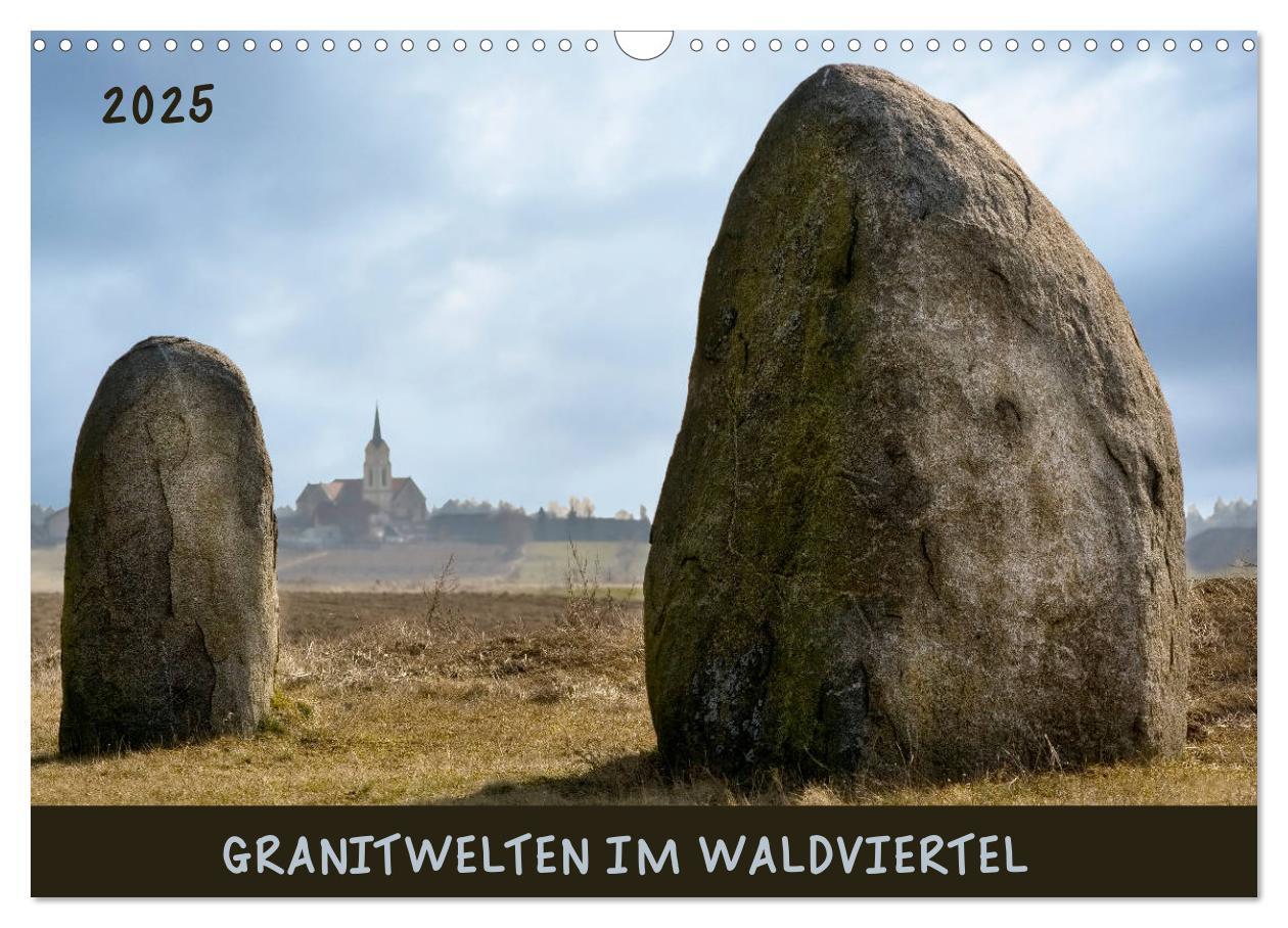 Cover: 9783435324668 | Granitwelten im Waldviertel (Wandkalender 2025 DIN A3 quer),...