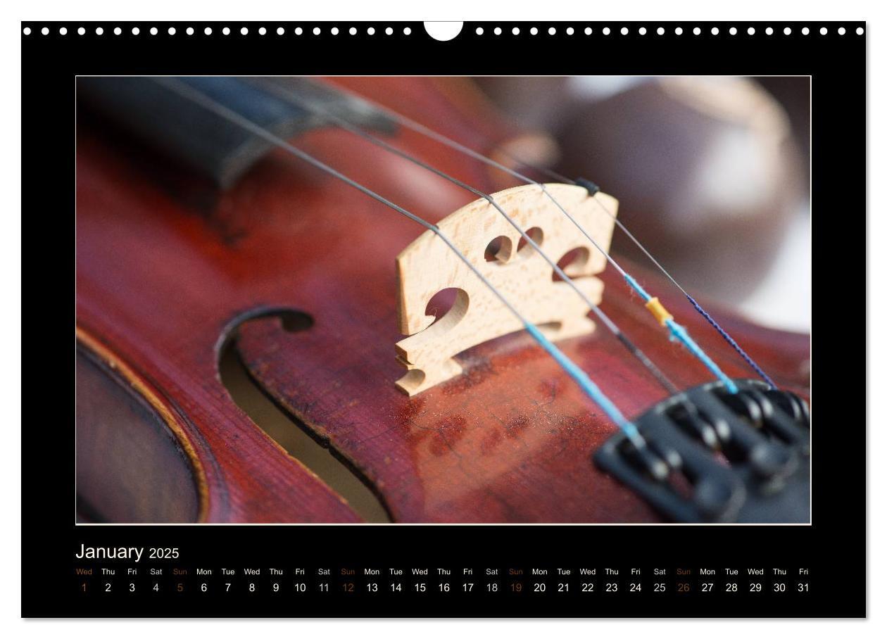 Bild: 9781325963935 | A violin only (Wall Calendar 2025 DIN A3 landscape), CALVENDO 12...