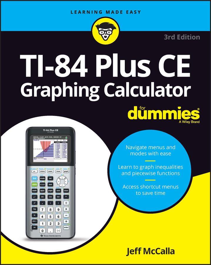 Cover: 9781119887607 | TI-84 Plus CE Graphing Calculator For Dummies | Jeff Mccalla | Buch