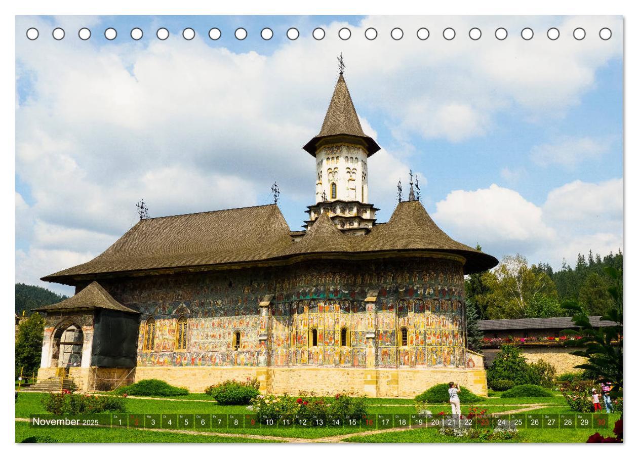 Bild: 9783435288427 | Klöster in der Bucovina (Tischkalender 2025 DIN A5 quer), CALVENDO...