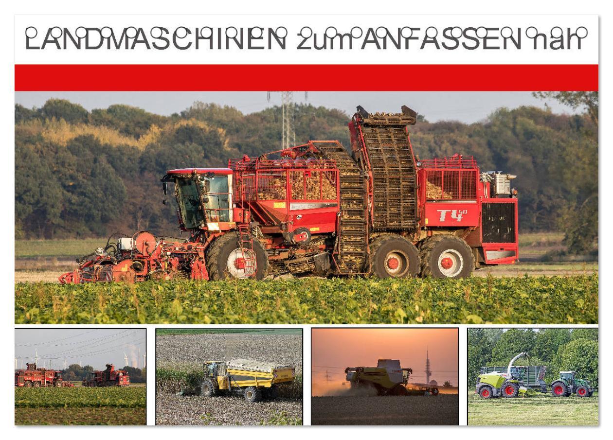 Cover: 9783435590711 | Landmaschinen zum Anfassen nah (Tischkalender 2025 DIN A5 quer),...