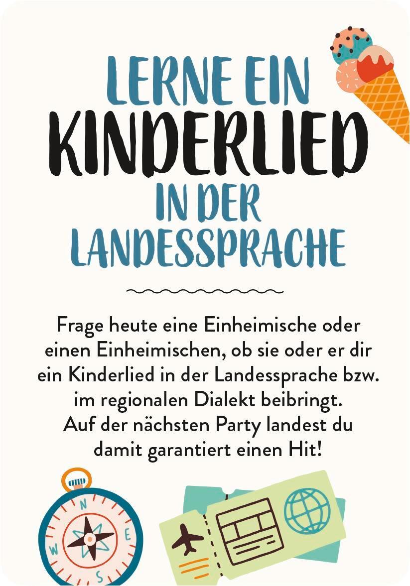 Bild: 4036442009895 | Reiseabenteuer | 50 Challenges für unterwegs | Groh Verlag | Spiel