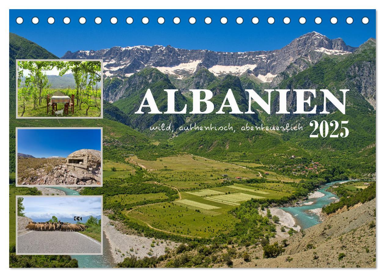 Cover: 9783383798313 | Albanien - wild, authentisch, abenteuerlich (Tischkalender 2025 DIN...