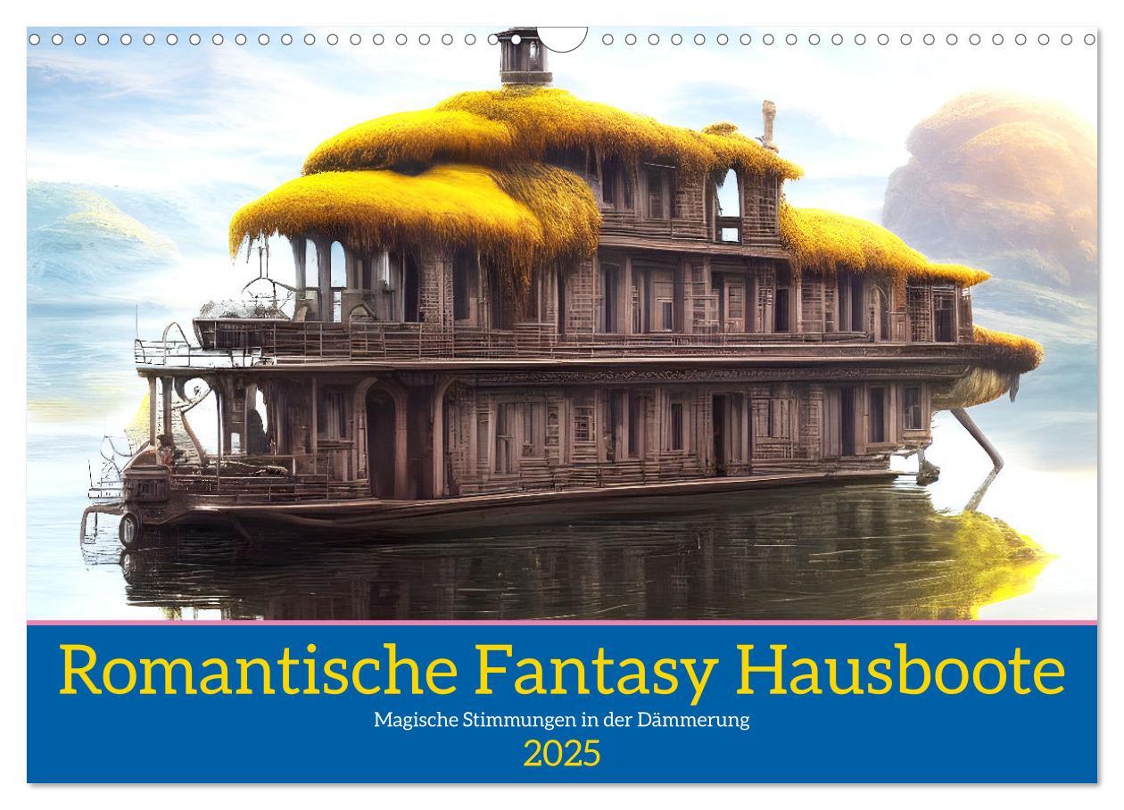 Cover: 9783383868870 | Romantische Fantasy Hausboote Magische Stimmungen in der Dämmerung...