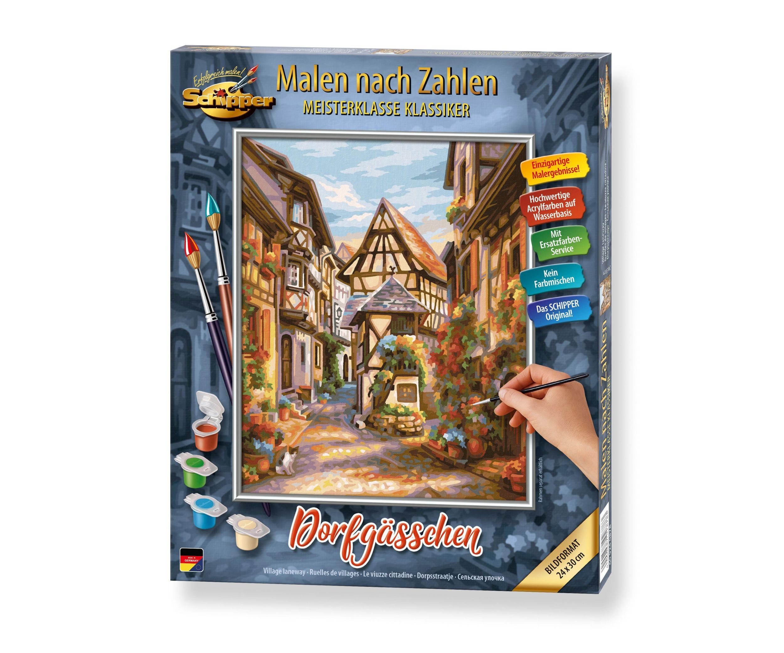 Cover: 4000887928783 | Malen nach Zahlen - Dorfgässchen | Spiel | 609240878 | Deutsch | 2022