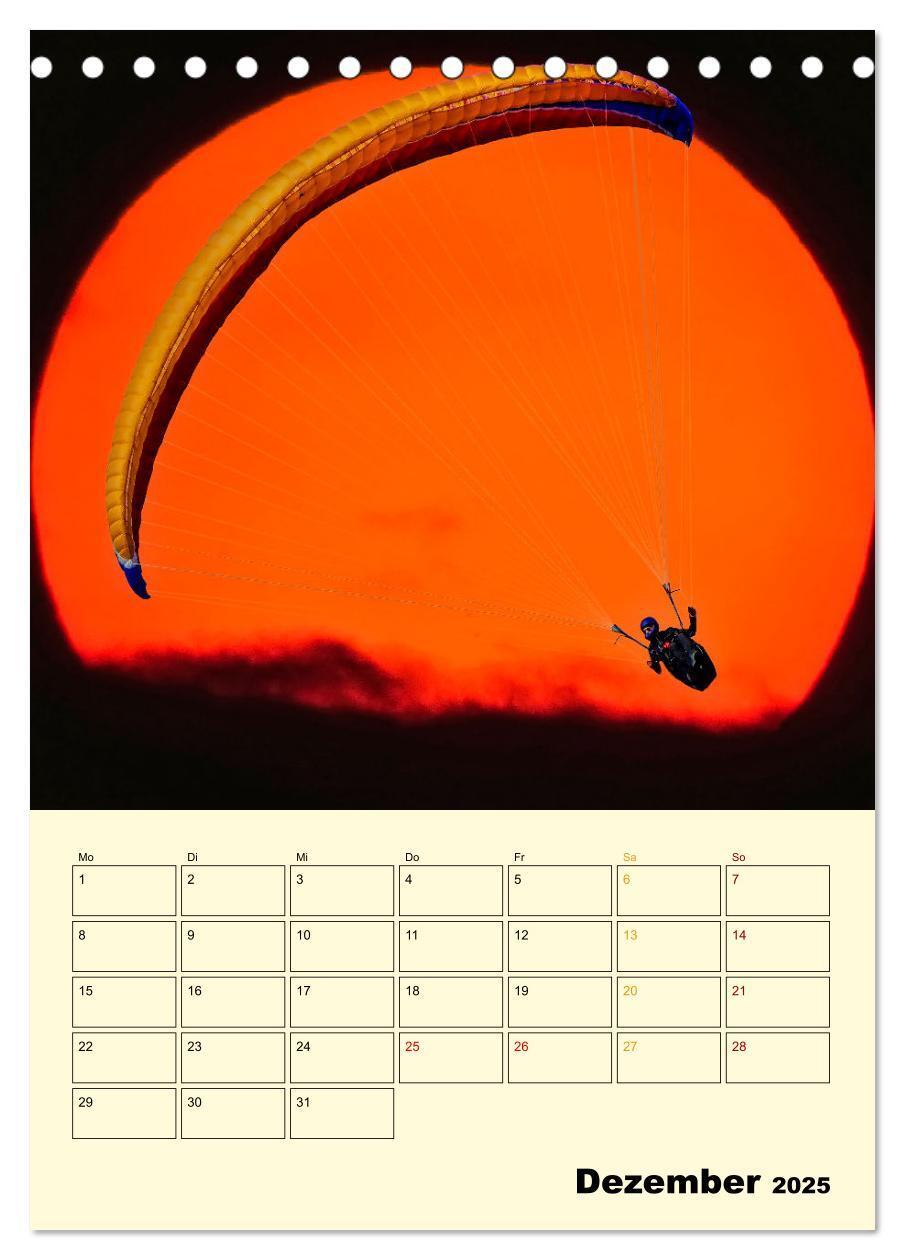 Bild: 9783435902965 | Paragliding - extrem aufregend (Tischkalender 2025 DIN A5 hoch),...