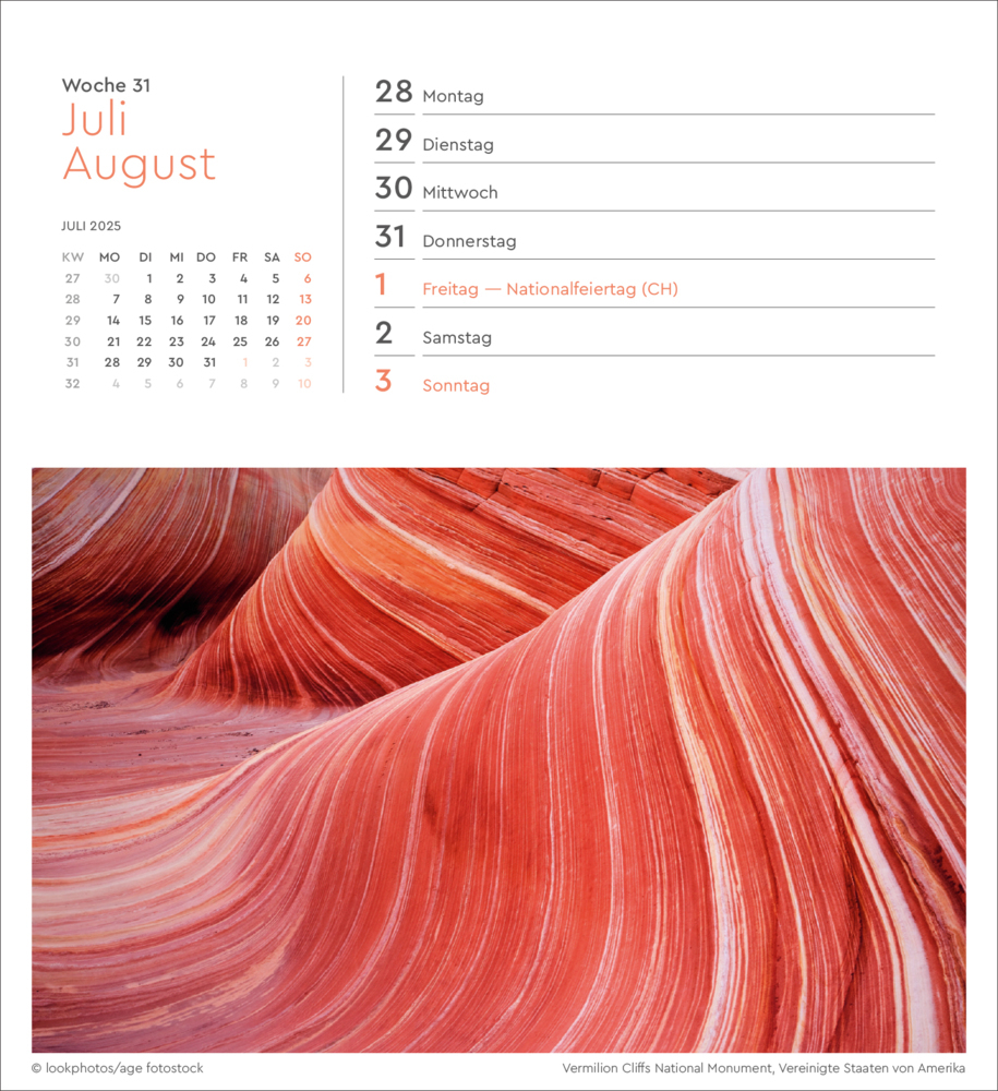 Bild: 9783965913882 | Farben der Erde - KUNTH Postkartenkalender 2025 | Kalender | 53 S.