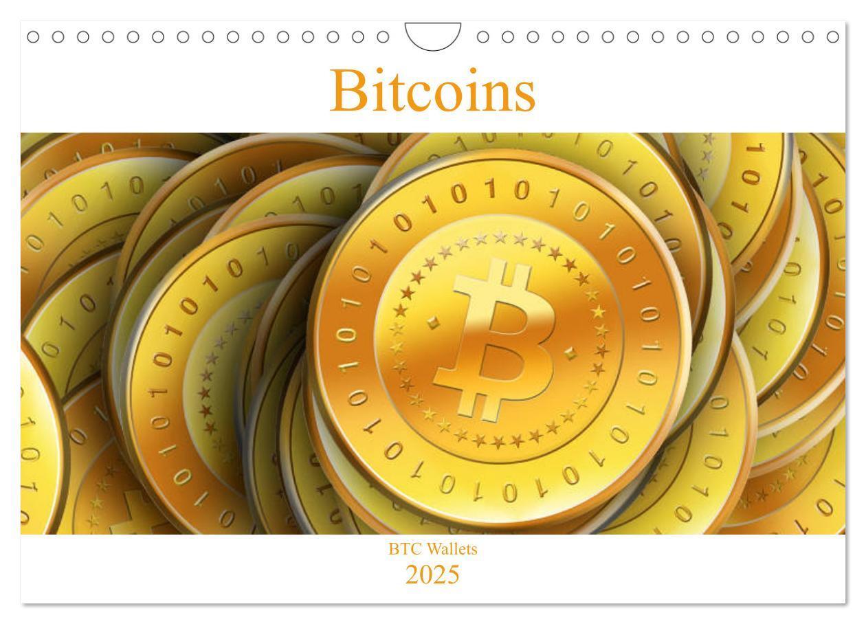 Cover: 9783435313884 | Bitcoins (Wandkalender 2025 DIN A4 quer), CALVENDO Monatskalender