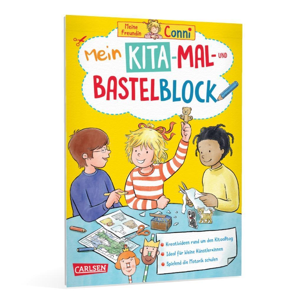 Bild: 9783551191502 | Conni Gelbe Reihe (Beschäftigungsbuch): Mein Kita-Mal- und Bastelblock