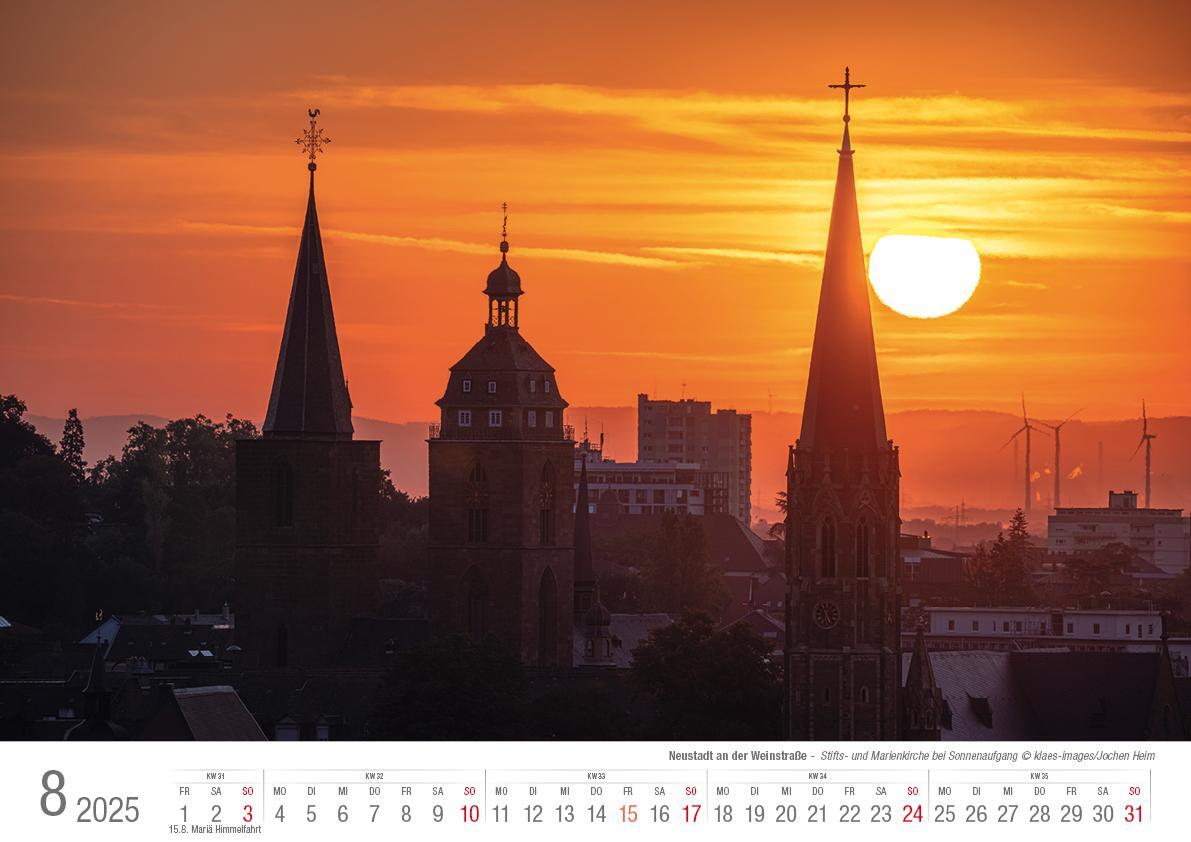 Bild: 9783965352339 | Neustadt a. d. Weinstraße 2025 Bildkalender A3 Spiralbindung | Klaes