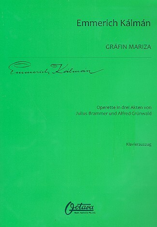 Cover: 9790500831365 | Gräfin Mariza Operette in drei Akten Klavierauszug (dt) | Kalman