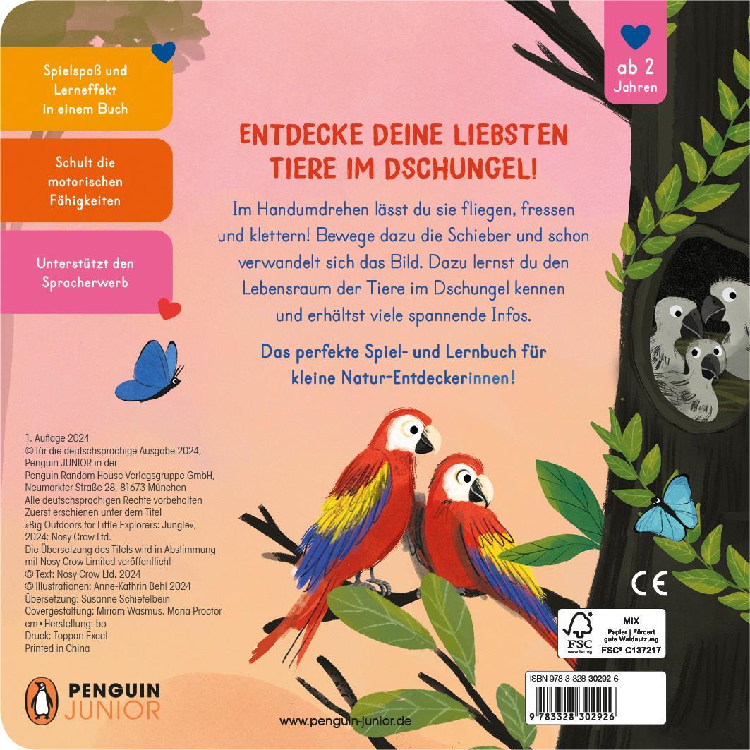 Bild: 9783328302926 | Komm mit nach draußen! - Tiere im Dschungel | Susanne Schiefelbein