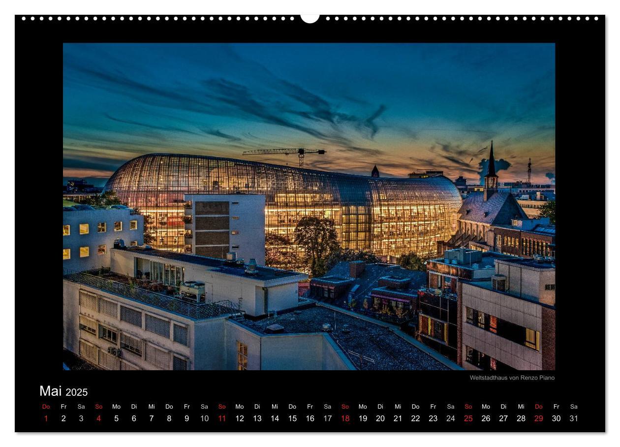 Bild: 9783435781706 | Köln ¿ Nachts 2025 (Wandkalender 2025 DIN A2 quer), CALVENDO...