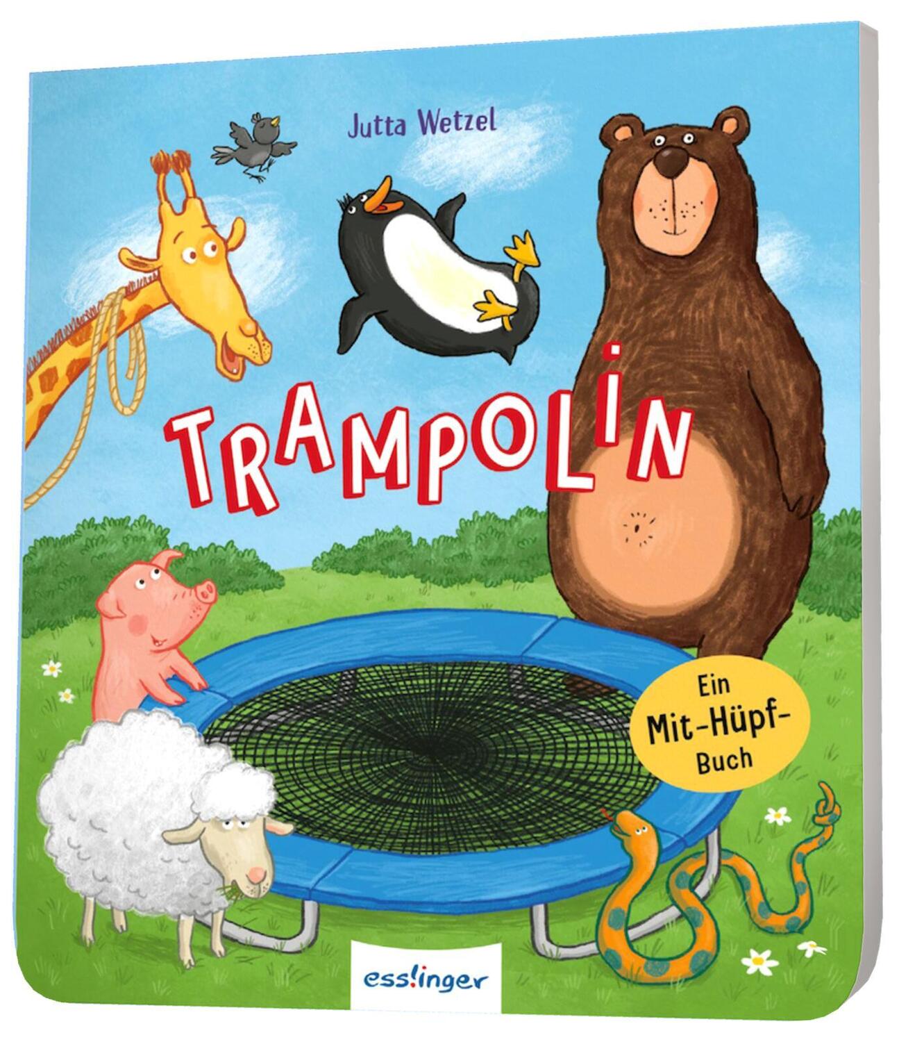 Cover: 9783480238545 | Trampolin | Ein Mit-Hüpf-Buch Springe, hüpfe, reime mit Bär &amp; Pinguin!