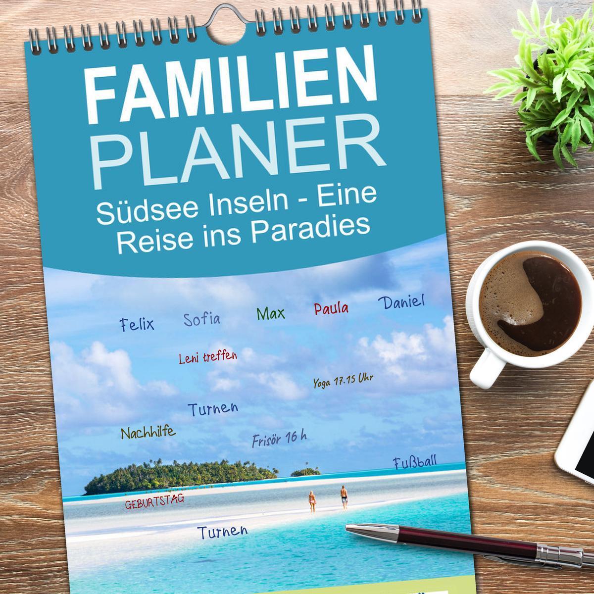 Bild: 9783457095546 | Familienplaner 2025 - Südsee Inseln - Eine Reise ins Paradies mit 5...