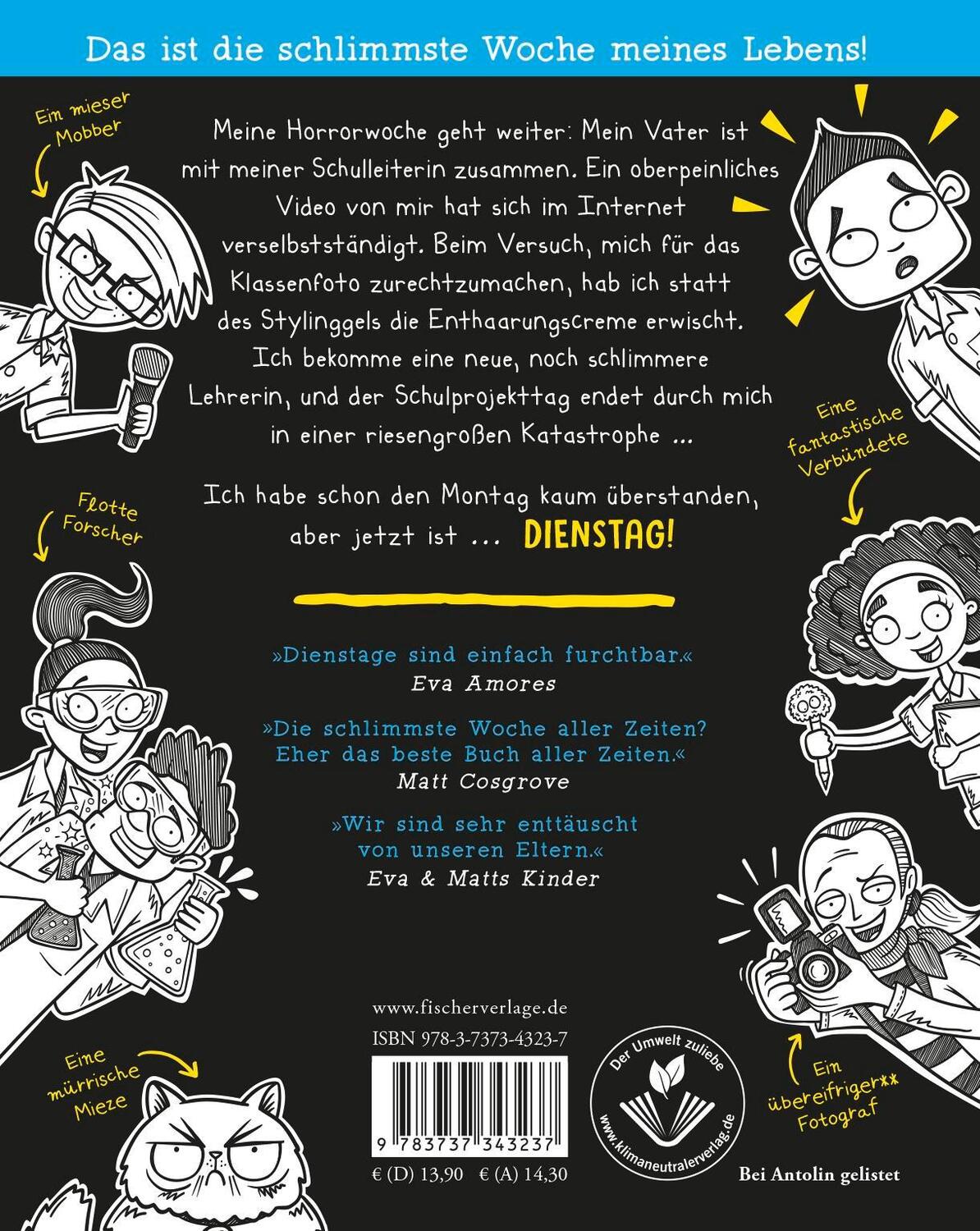 Rückseite: 9783737343237 | Worst Week Ever - Dienstag | Matt Cosgrove (u. a.) | Buch | 192 S.