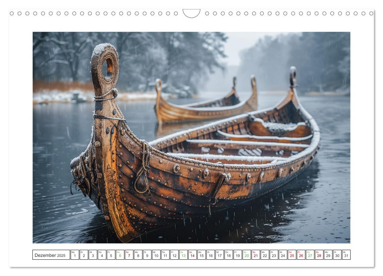 Bild: 9783383789212 | Die Abenteuer der Wikinger (Wandkalender 2025 DIN A3 quer),...