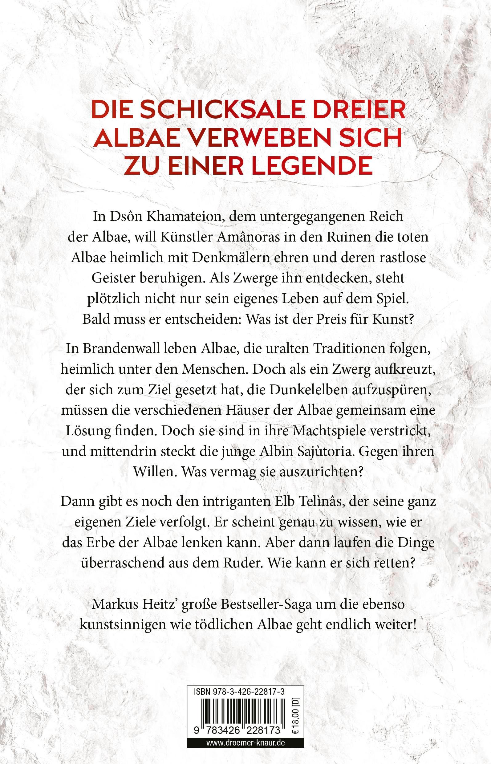 Rückseite: 9783426228173 | Die Legenden der Albae - Dunkles Erbe | Markus Heitz | Taschenbuch