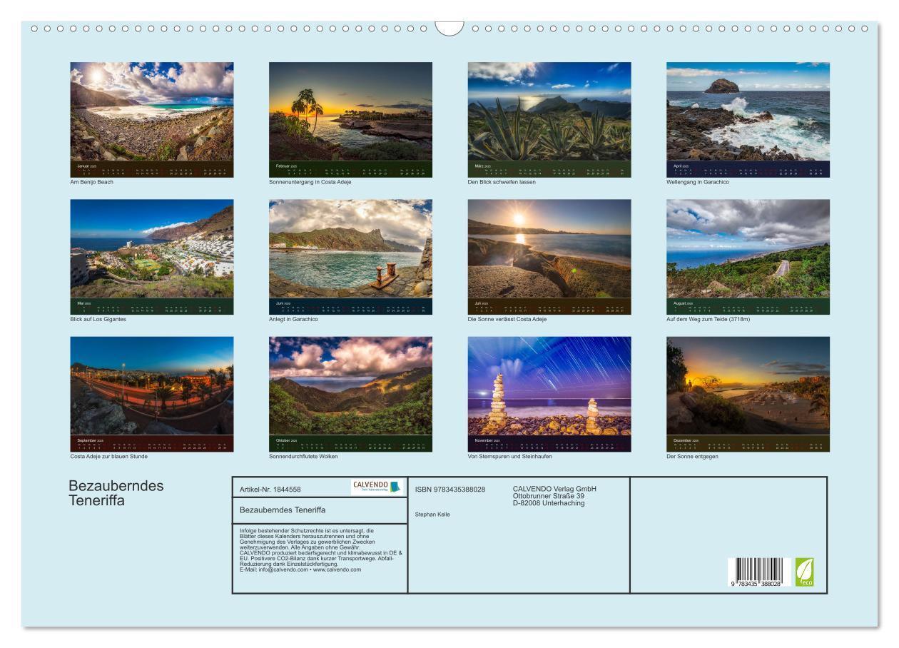 Bild: 9783435388028 | Bezauberndes Teneriffa (Wandkalender 2025 DIN A2 quer), CALVENDO...