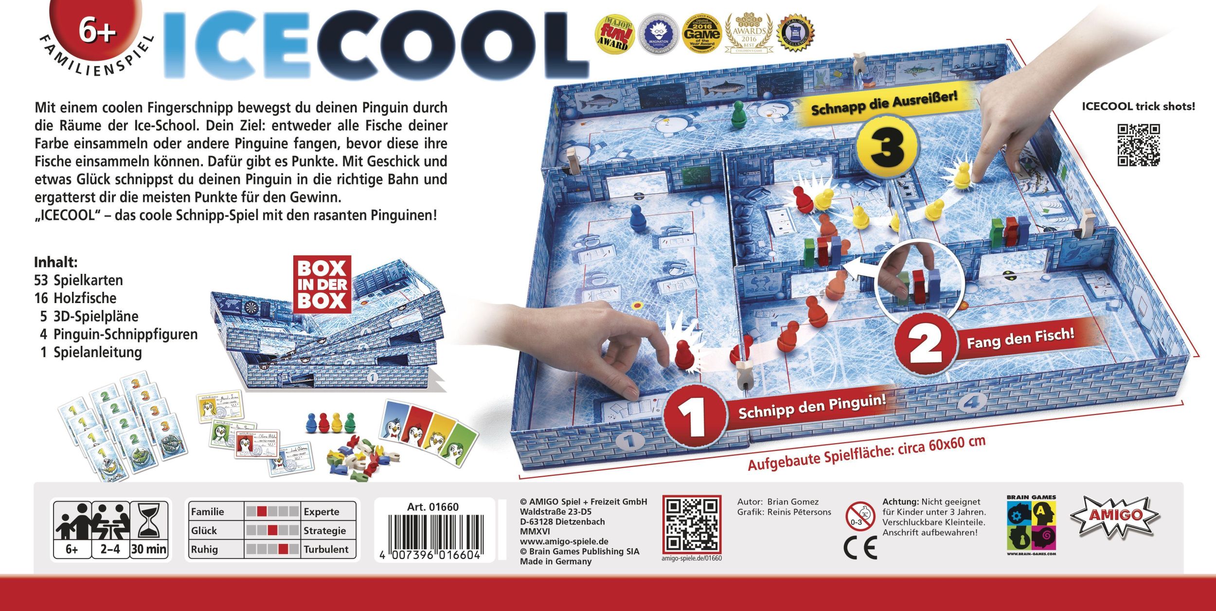 Bild: 4007396016604 | ICECOOL | AMIGO - Familienspiel | Brian Gomez | Spiel | 01660 | 2016