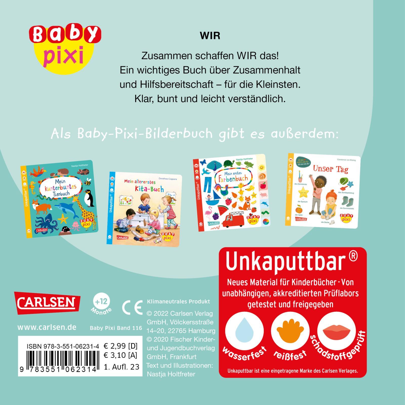 Rückseite: 9783551053237 | Baby Pixi (unkaputtbar) 116: VE 5 WIR (5 Exemplare) | Holtfreter