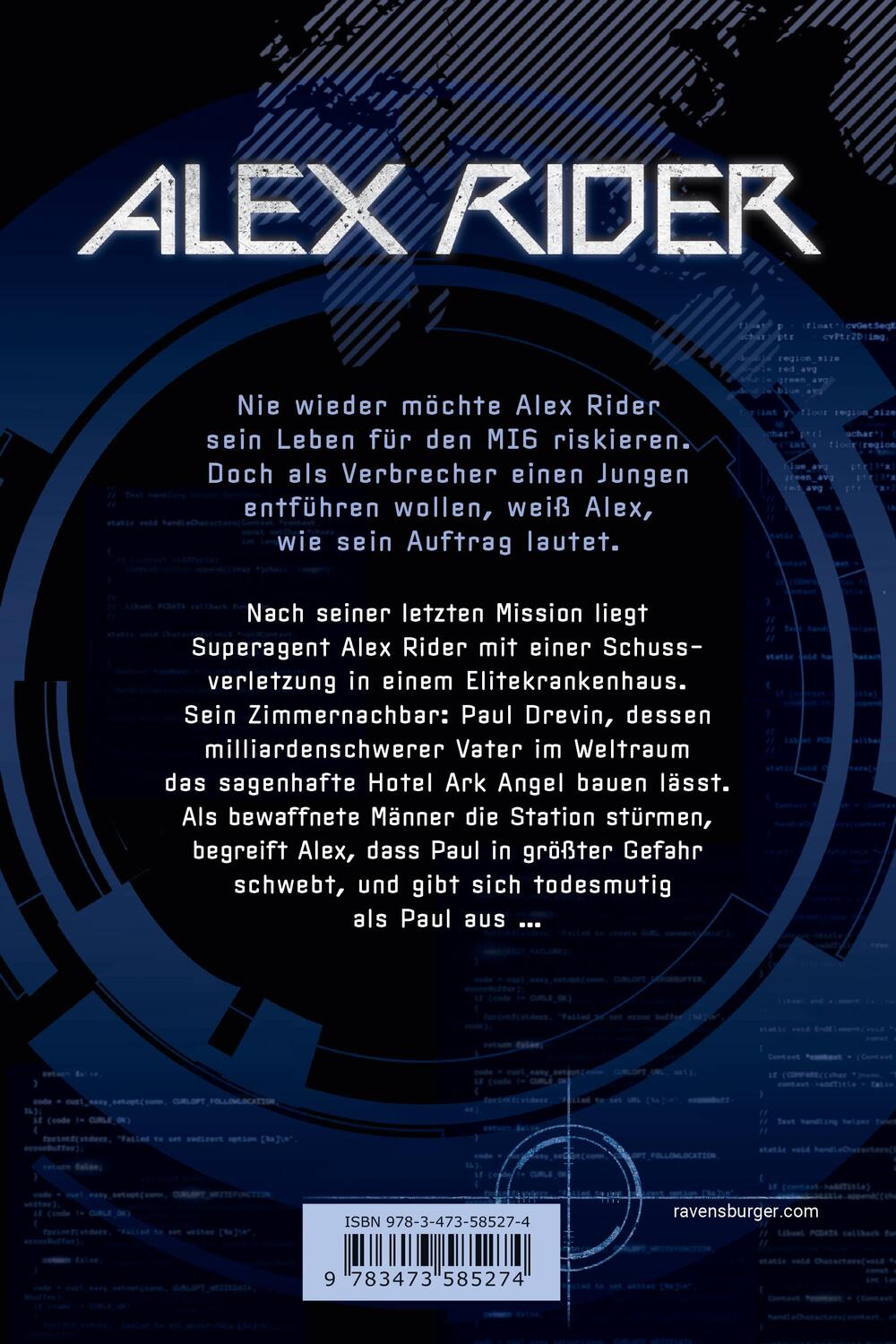 Rückseite: 9783473585274 | Alex Rider, Band 6: Ark Angel | Anthony Horowitz | Taschenbuch | 2018