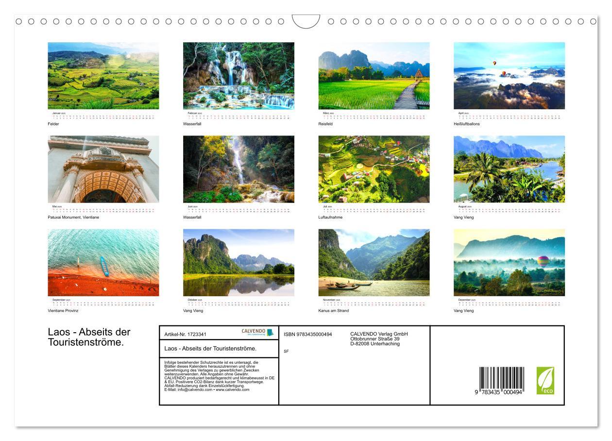 Bild: 9783435000494 | Laos - Abseits der Touristenströme. (Wandkalender 2025 DIN A3...