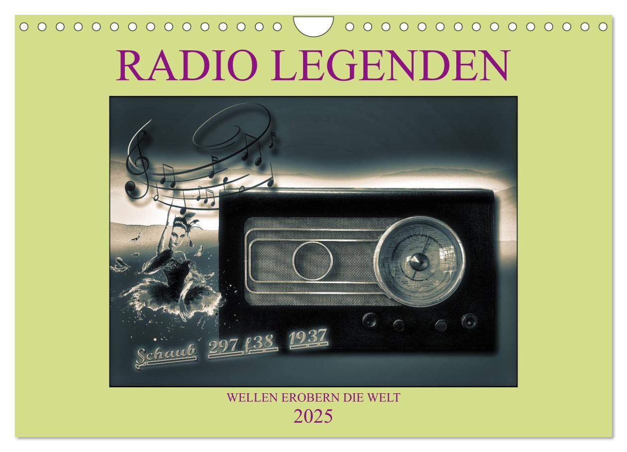 Cover: 9783435278237 | RADIO LEGENDEN (Wandkalender 2025 DIN A4 quer), CALVENDO...