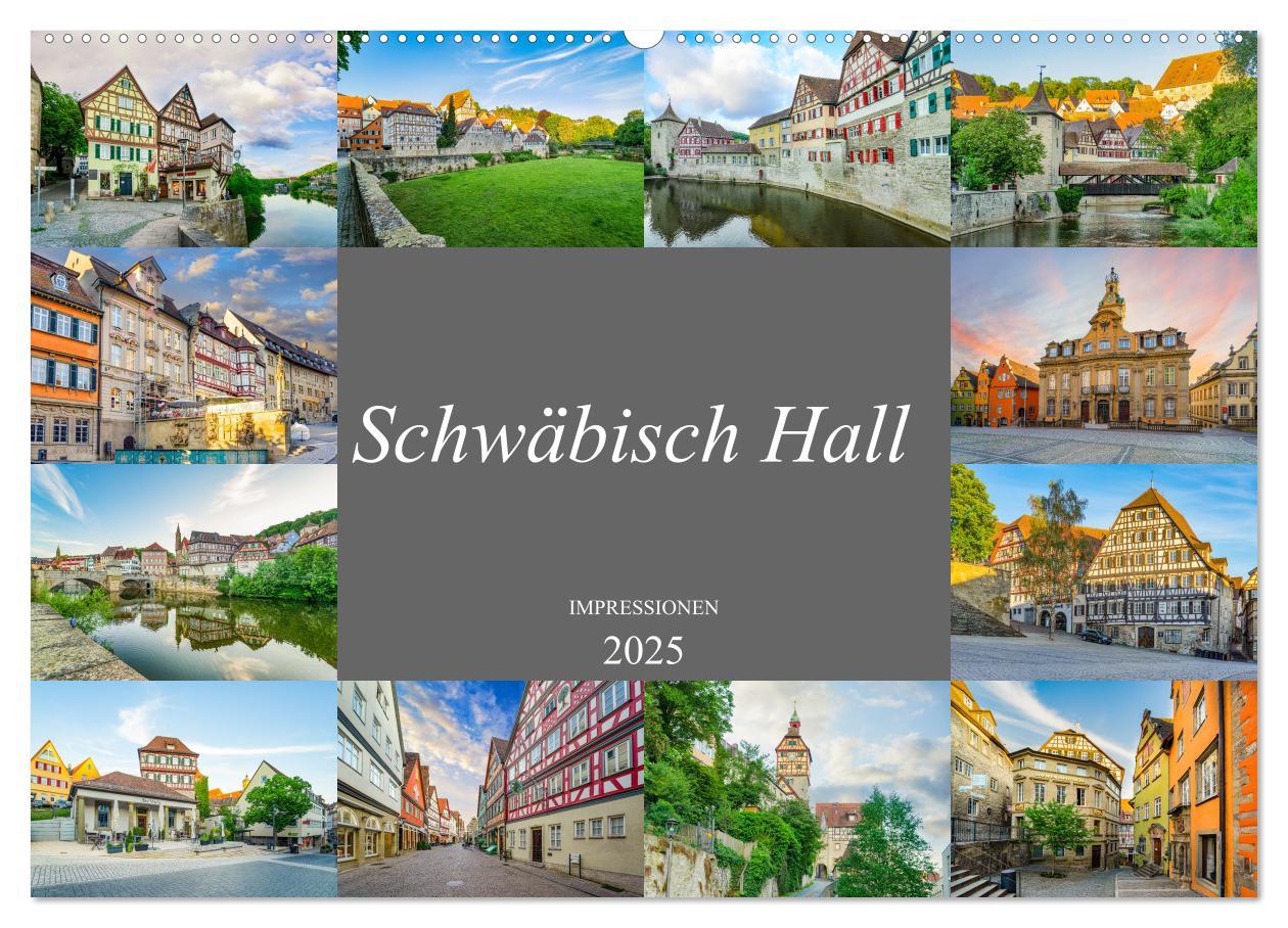 Cover: 9783435058020 | Schwäbisch Hall Impressionen (Wandkalender 2025 DIN A2 quer),...