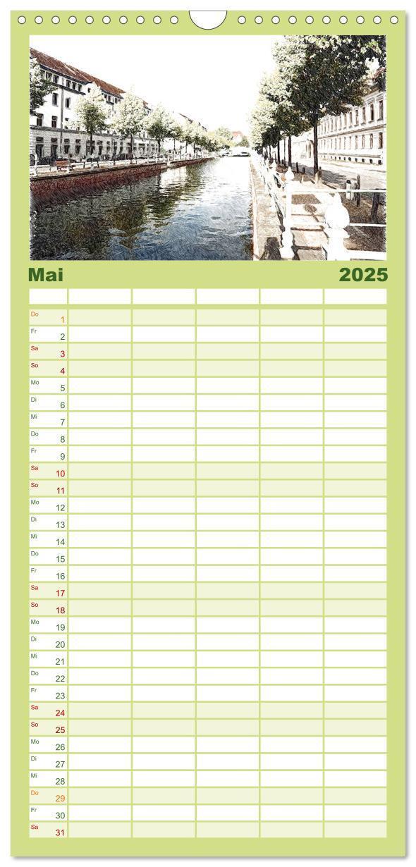 Bild: 9783457118412 | Familienplaner 2025 - Potsdam Kalender mit 5 Spalten (Wandkalender,...