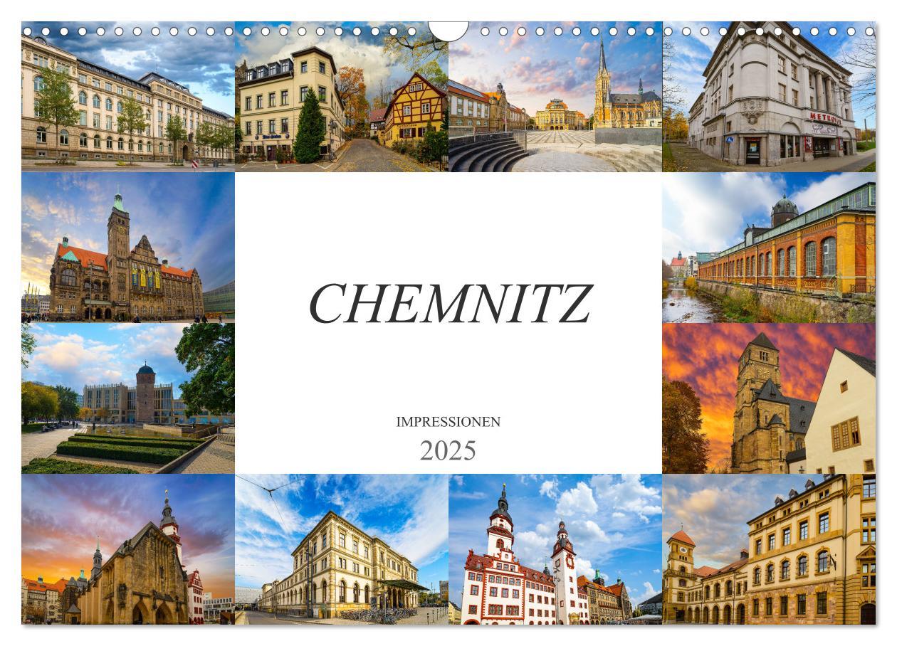 Cover: 9783435269020 | Chemnitz Impressionen (Wandkalender 2025 DIN A3 quer), CALVENDO...