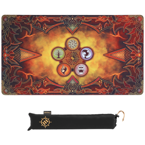 Cover: 637836614653 | ENHANCE TABLETOP Card Game Playmat Orange | ENHANCE Gaming