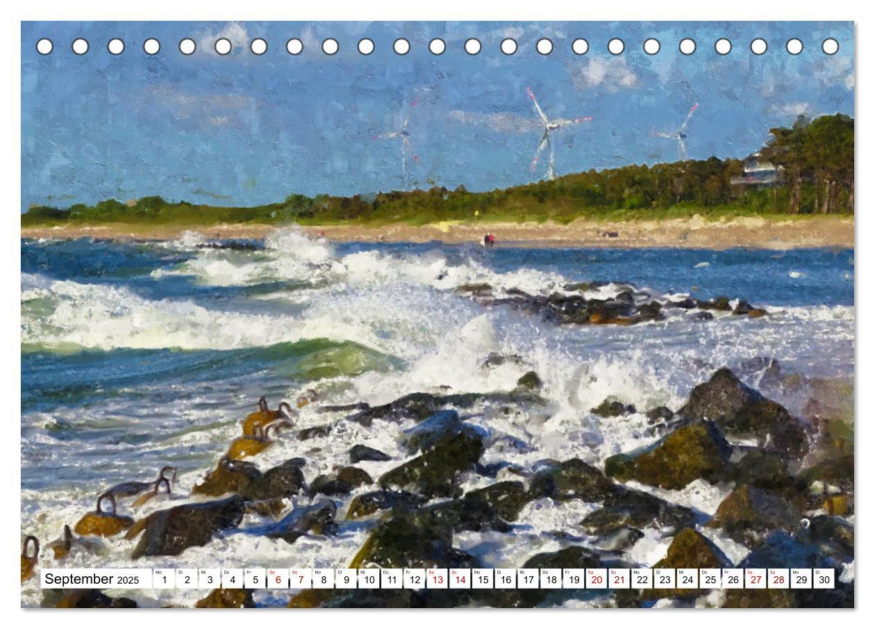 Bild: 9783435028306 | Malerische Insel Usedom - Acryl Impressionen (Tischkalender 2025...