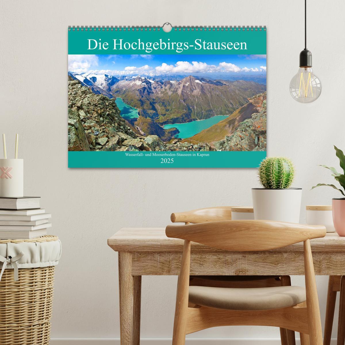 Bild: 9783435148752 | Die Hochgebirgs-Stauseen (Wandkalender 2025 DIN A3 quer), CALVENDO...