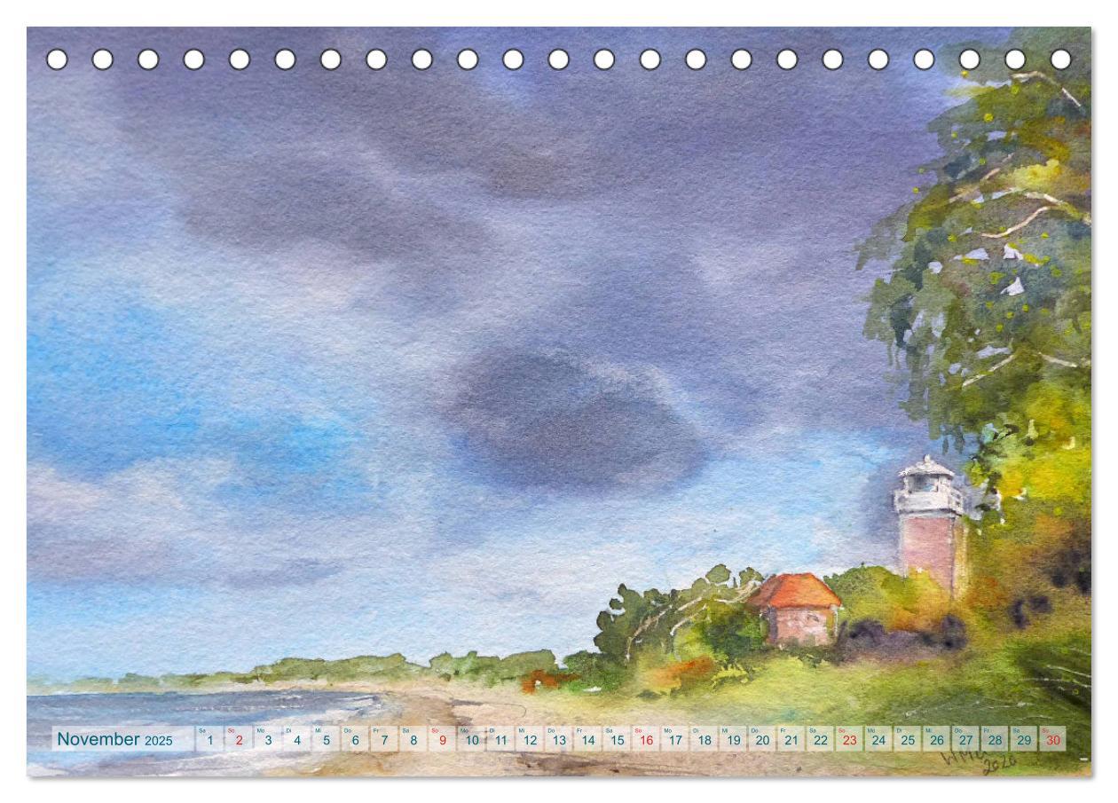 Bild: 9783435260843 | Heiligenhafen in Aquarell (Tischkalender 2025 DIN A5 quer),...