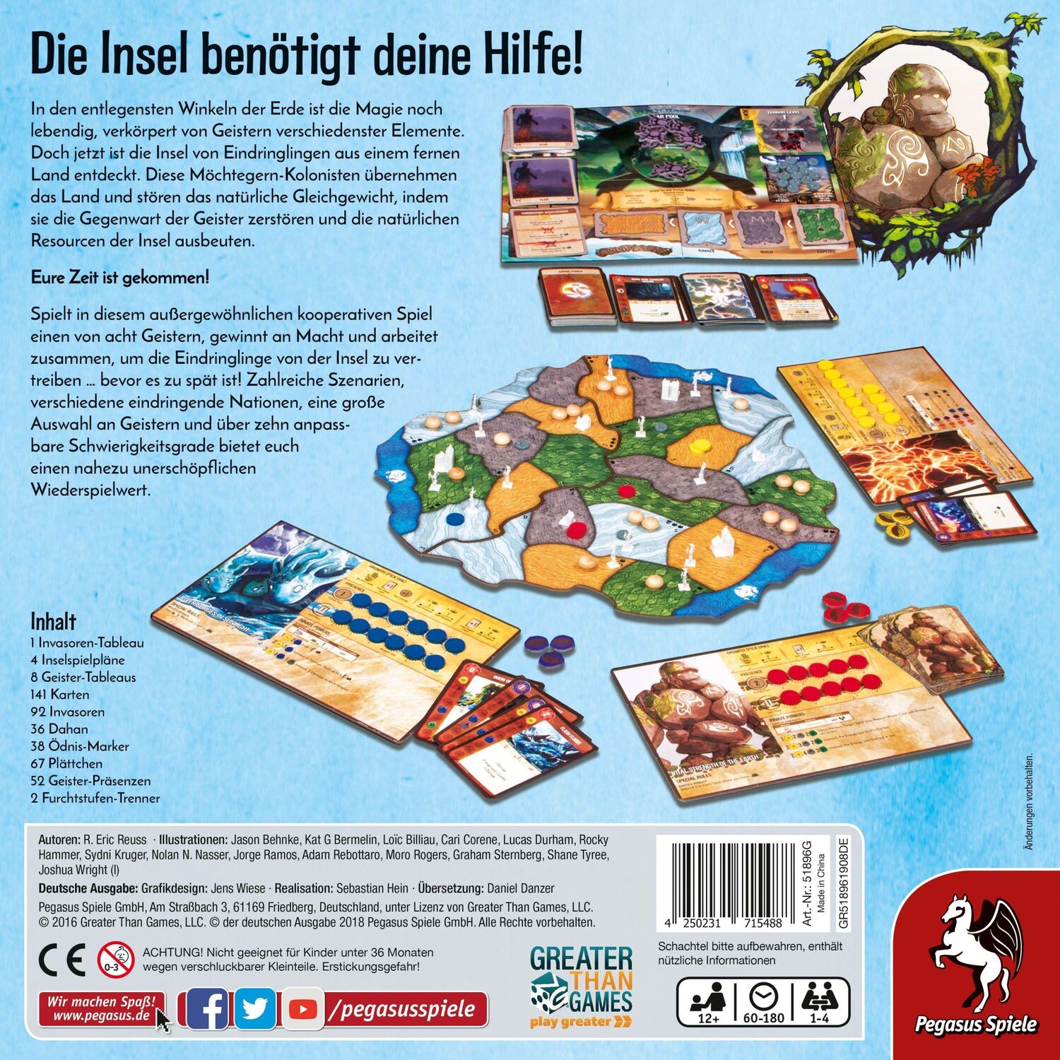 Bild: 4250231715488 | Spirit Island (deutsche Ausgabe) | R. Eric Reuss | Spiel | Brettspiel