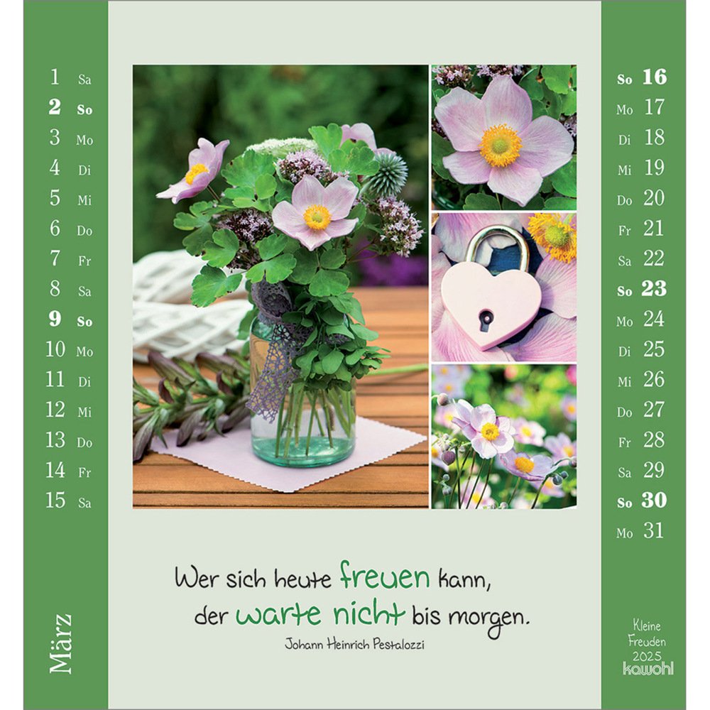 Bild: 9783754881453 | Kleine Freuden 2025 | Aufstell-Kalender mit Bildcollagen | Kalender