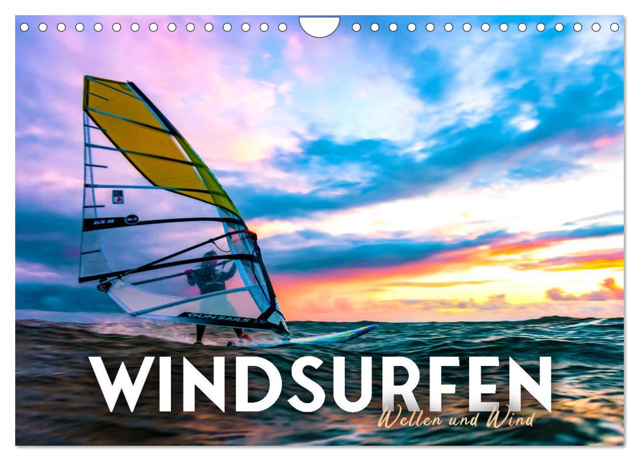 Cover: 9783383927898 | Windsurfen - Wellen und Wind (Wandkalender 2025 DIN A4 quer),...