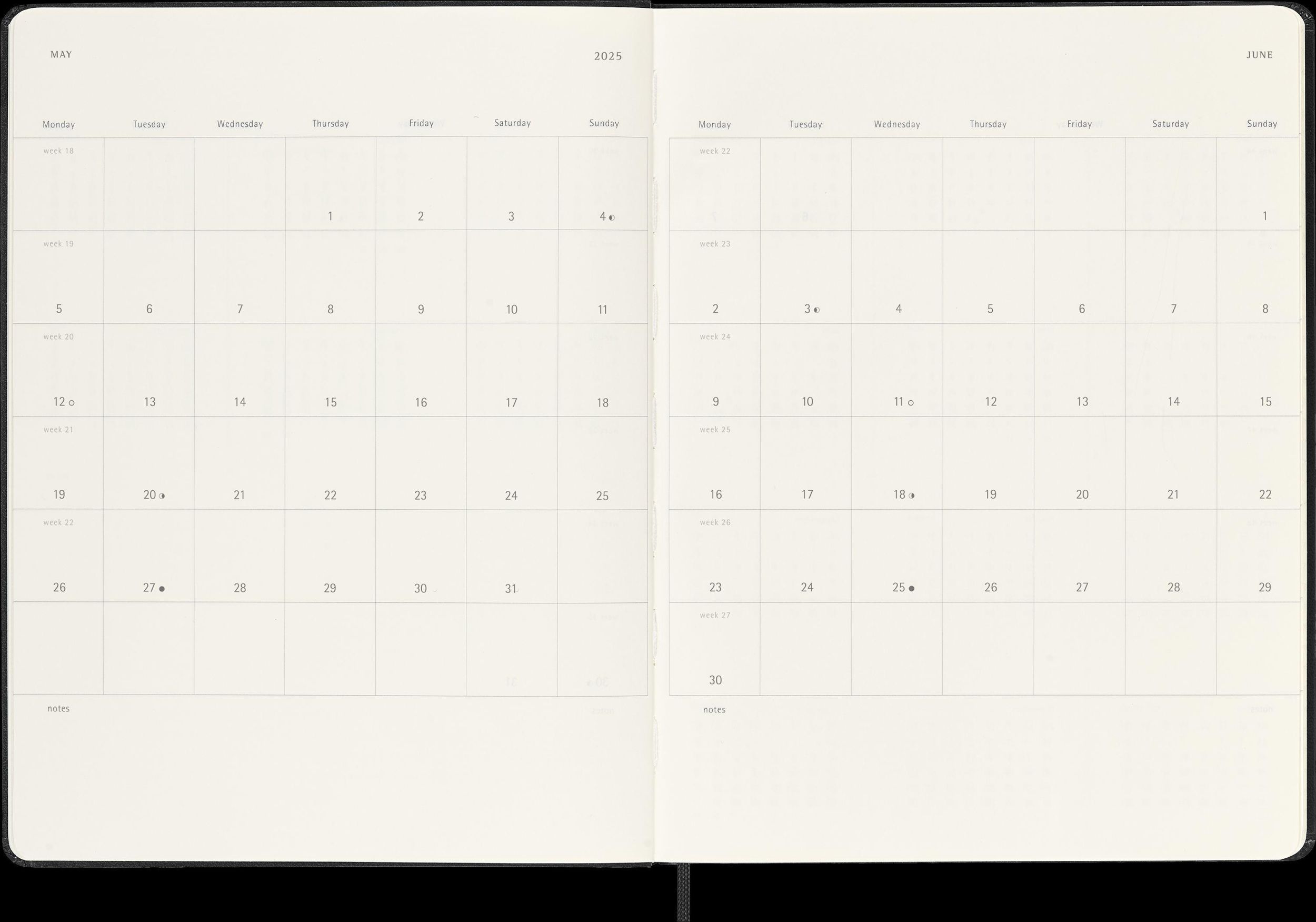 Bild: 8056999270674 | Moleskine 18 Monate Wochen Notizkalender 2024/2025, XL, 1 Wo = 1...